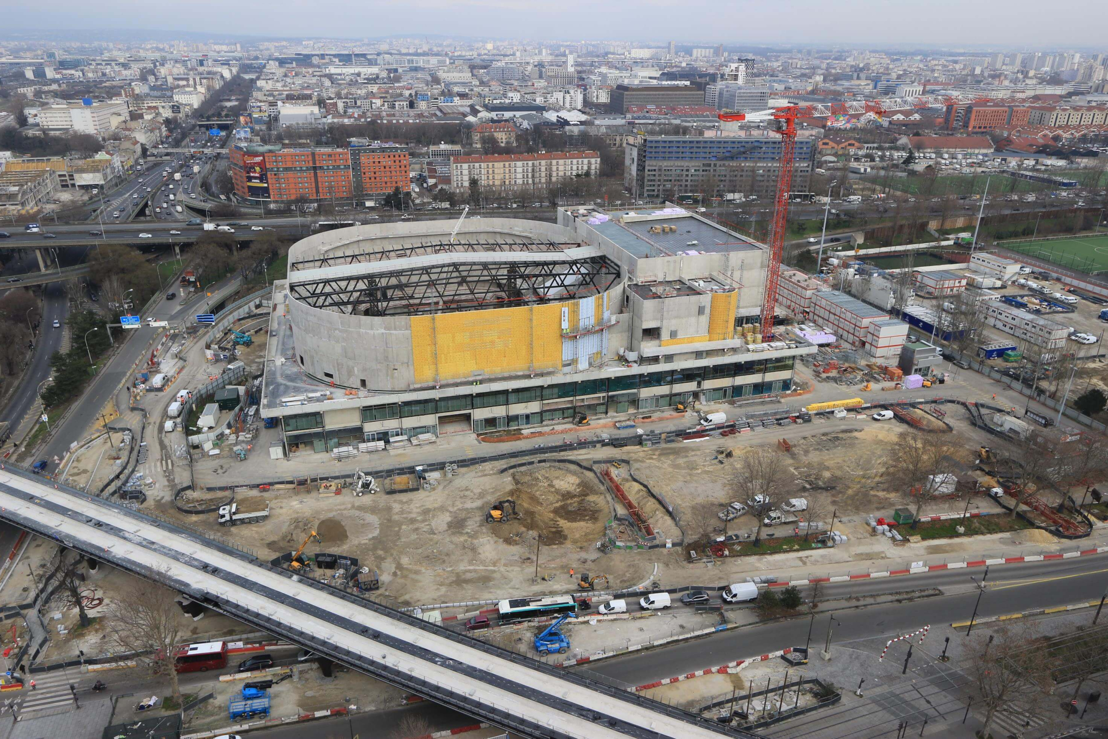 Aménagement des abords de l’Adidas Arena à Paris, Porte de la Chapelle ...