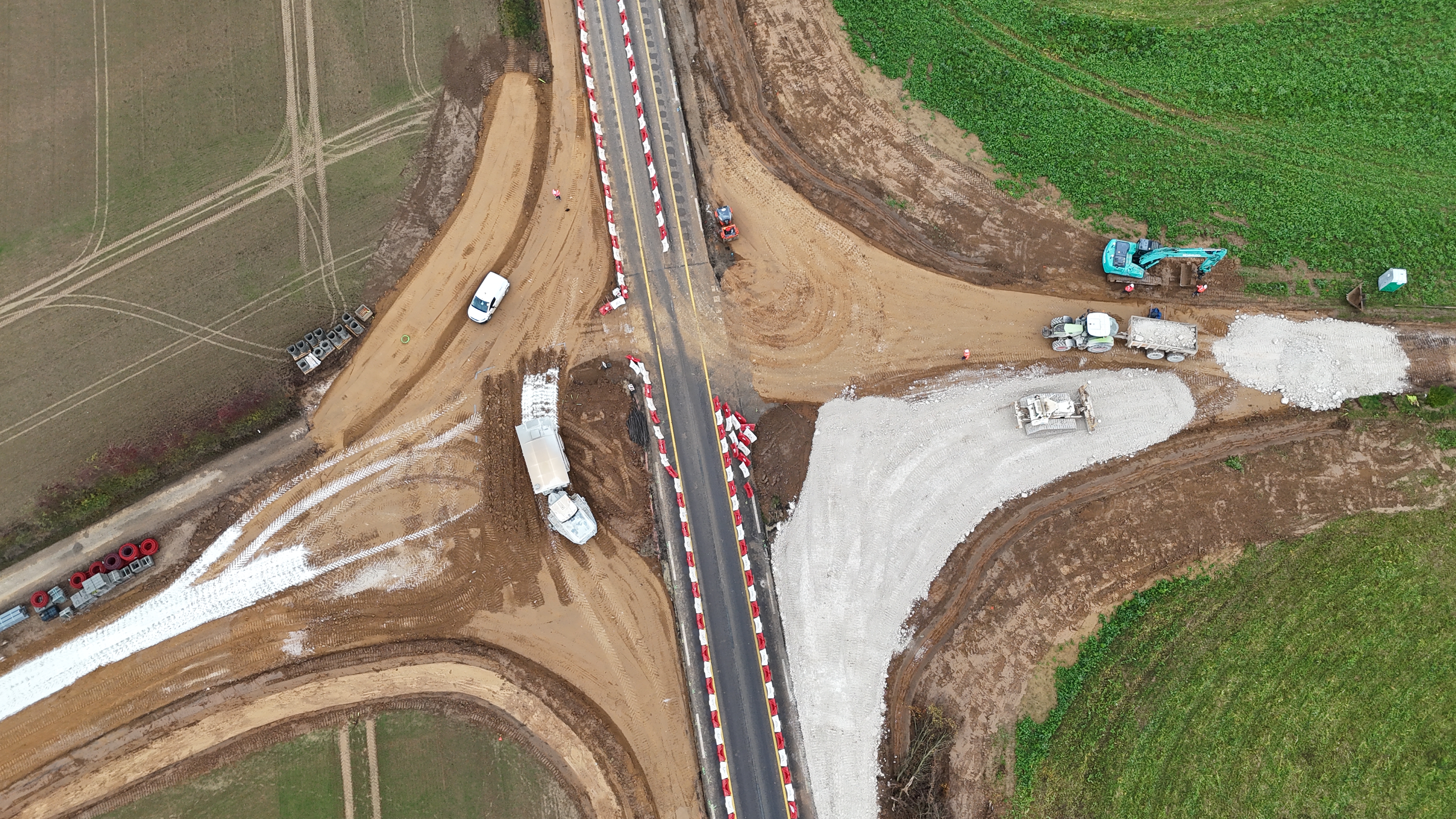 Travaux de dévoiement de la RD1 et création d’un giratoire à Val d’Orger