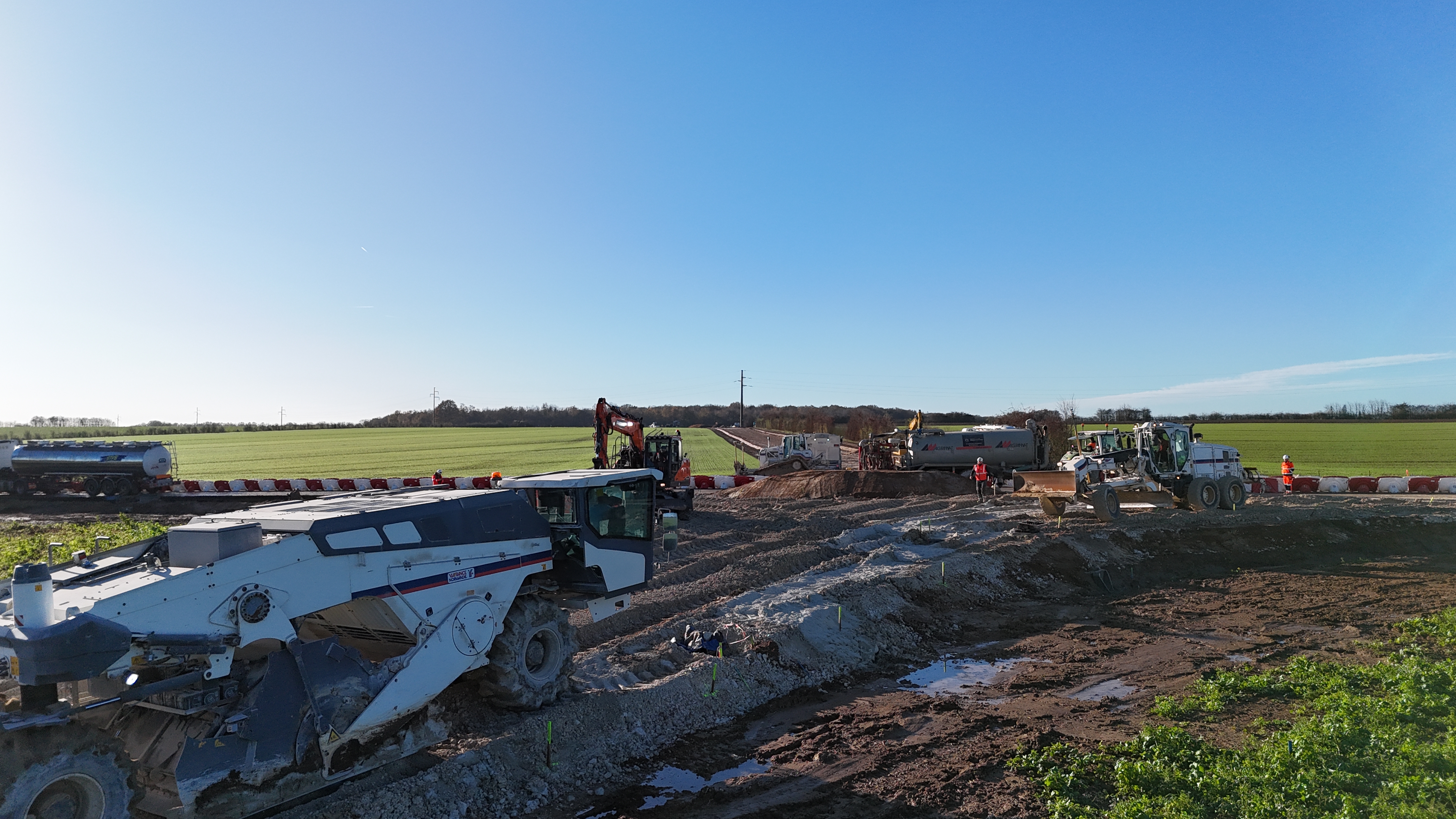 Travaux de dévoiement de la RD1 et création d’un giratoire à Val d’Orger