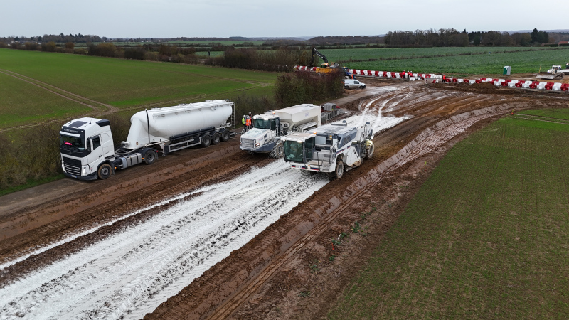 Travaux de dévoiement de la RD1 et création d’un giratoire à Val d’Orger