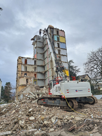 Déconstruction des tours Baltiss à Voiron