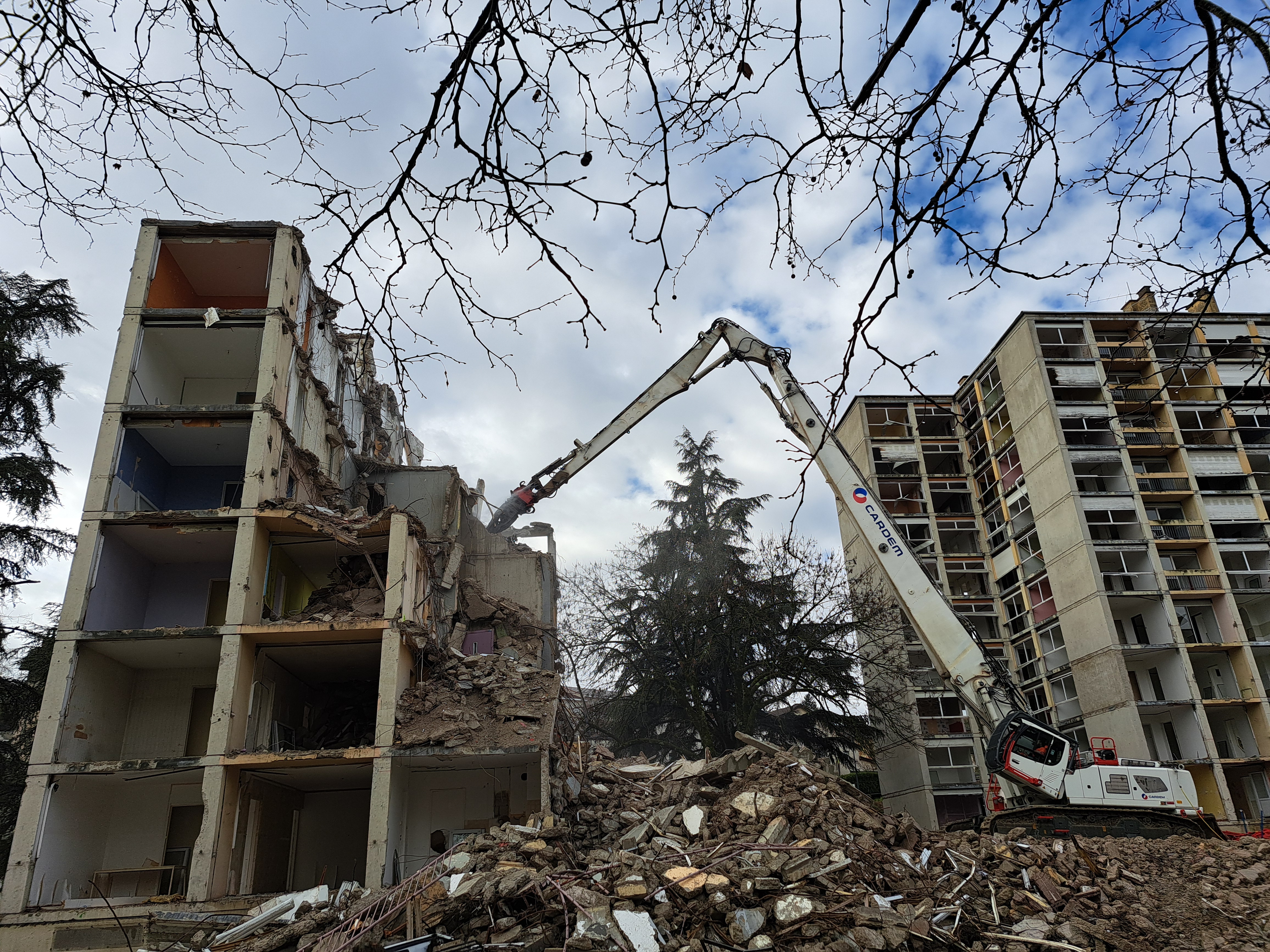 Déconstruction des tours Baltiss à Voiron