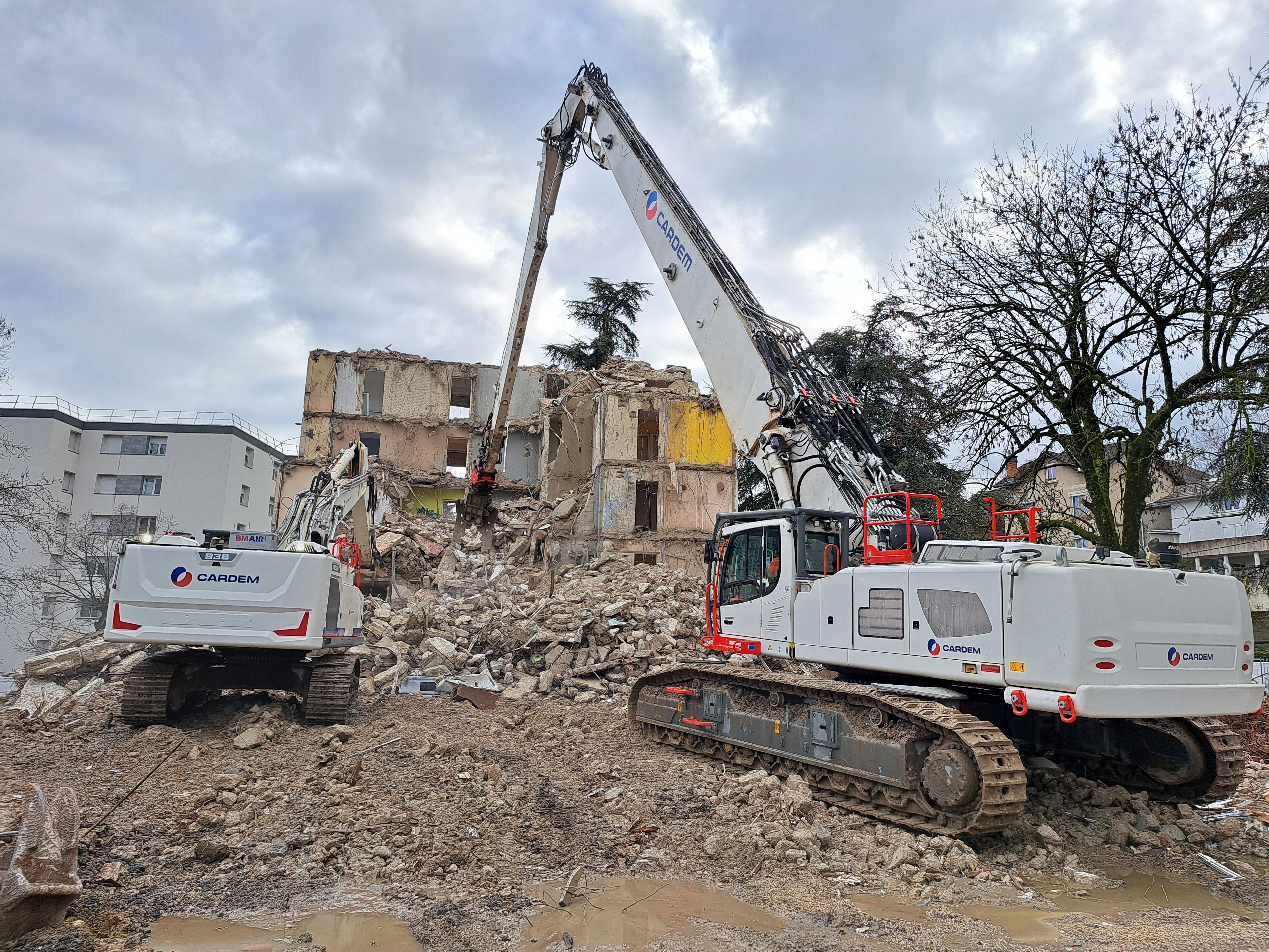 Déconstruction des tours Baltiss à Voiron