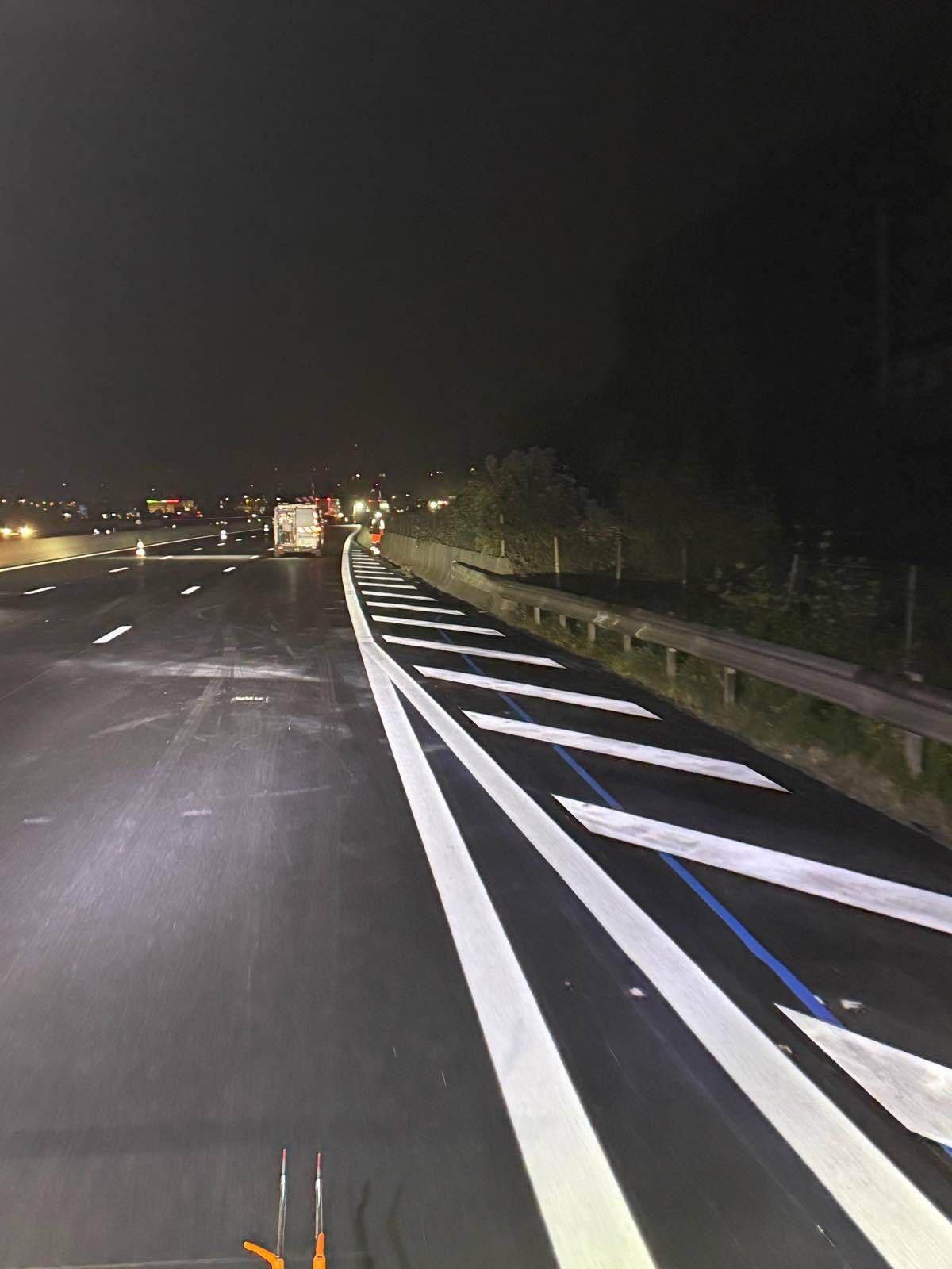 Travaux de rechargement de chaussée Autoroute A7N Ternay-Vienne