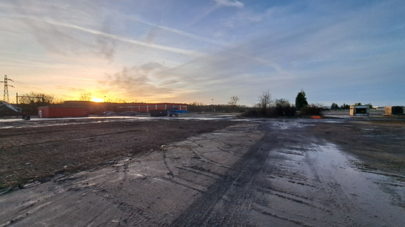 chantier de déconstruction du site des Fonderies du Poitou