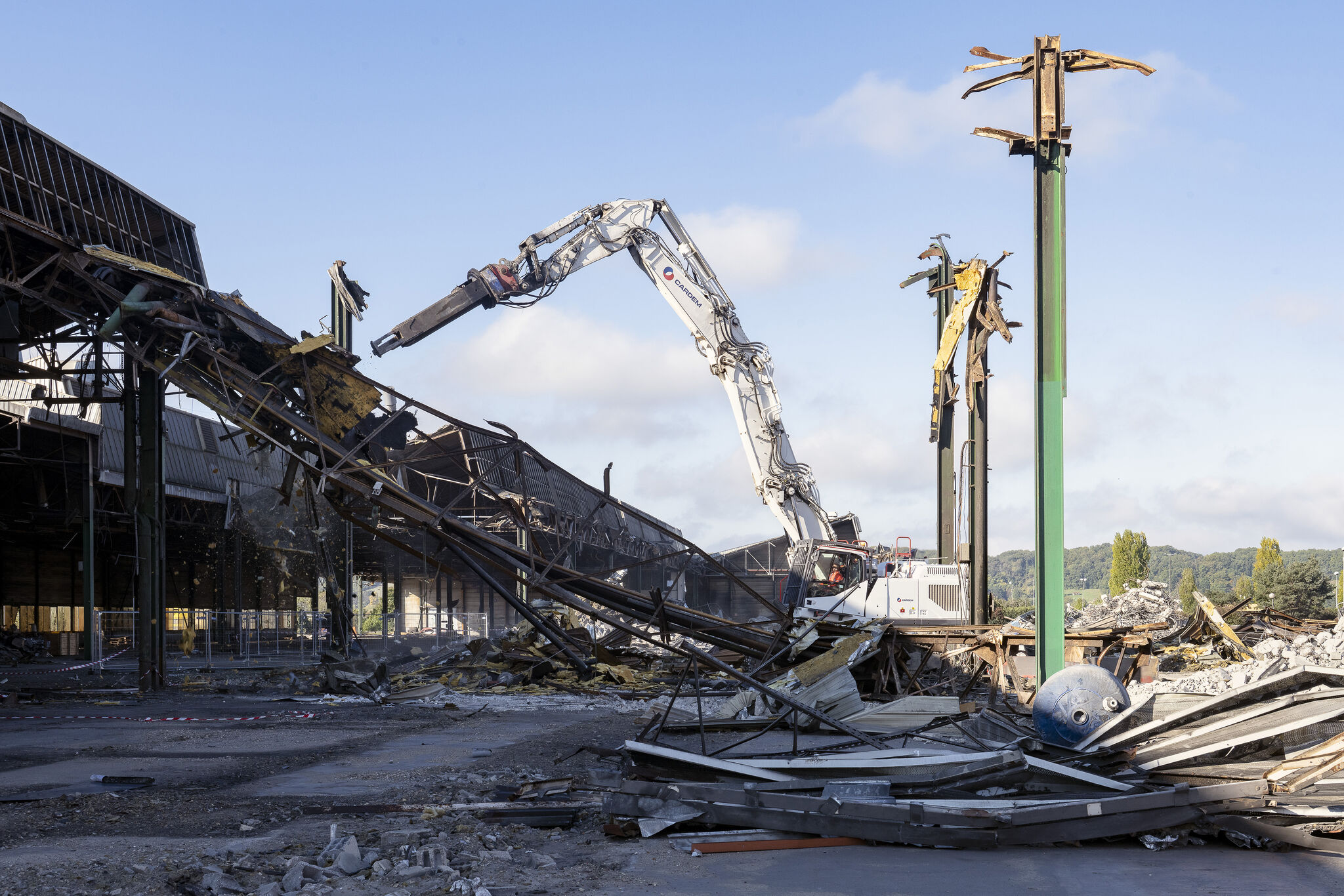 chantier de déconstruction du site des Fonderies du Poitou