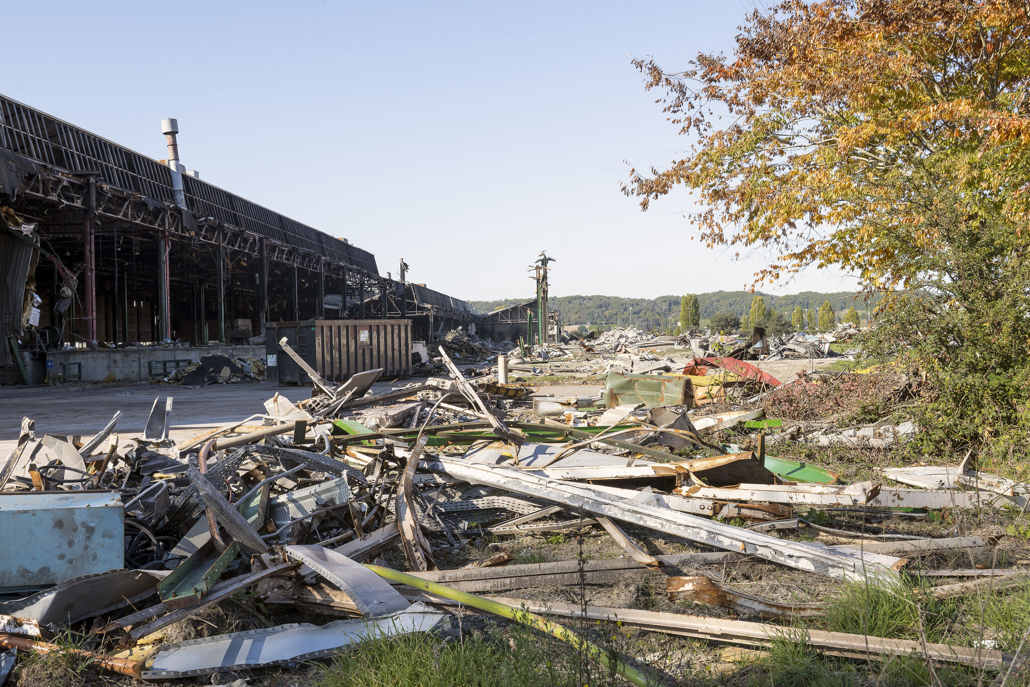 chantier de déconstruction du site des Fonderies du Poitou