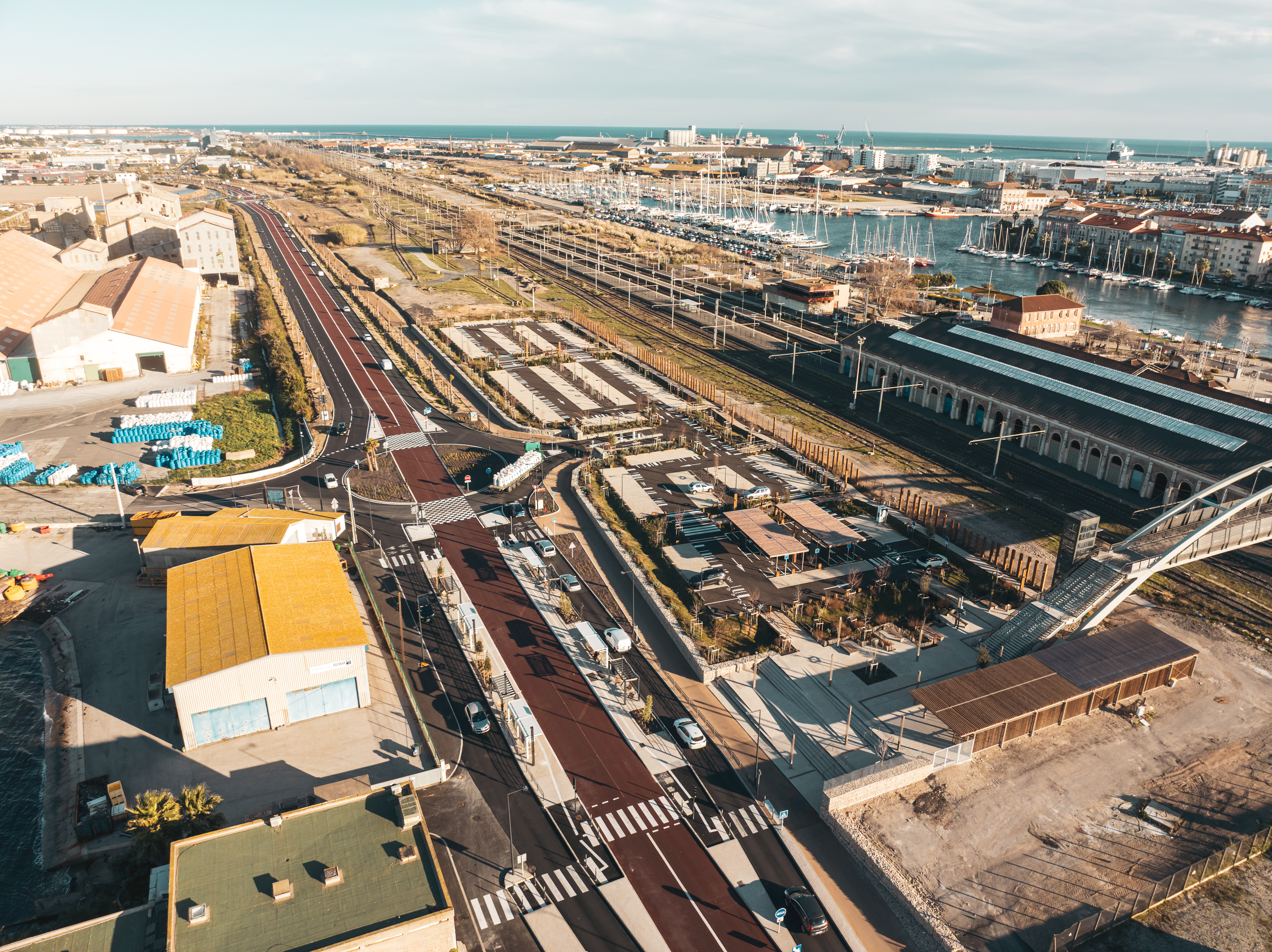 Deux nouvelles voies de bus à Sète