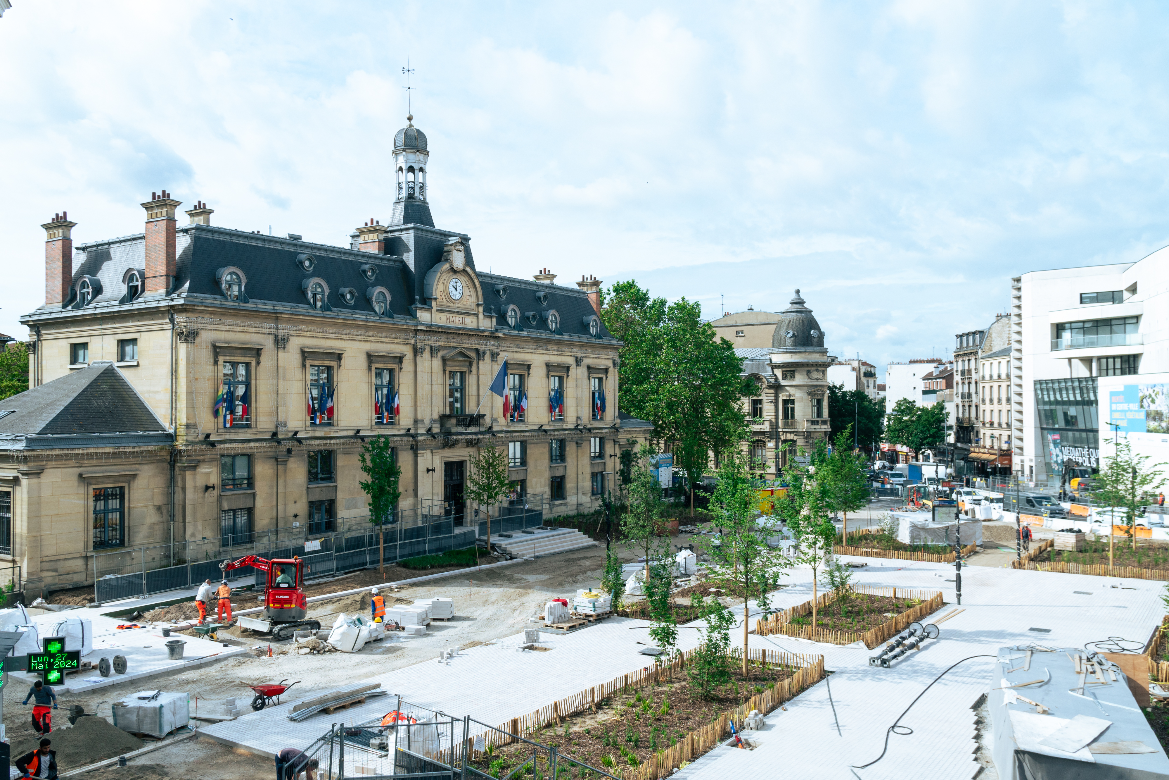 Réaménagement de la place de la République à Saint‑Ouen‑sur‑Seine (93)