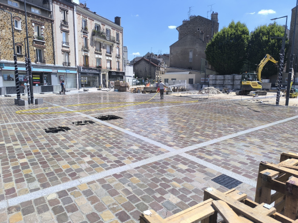 Réaménagement de la place Outrebon à Villemomble