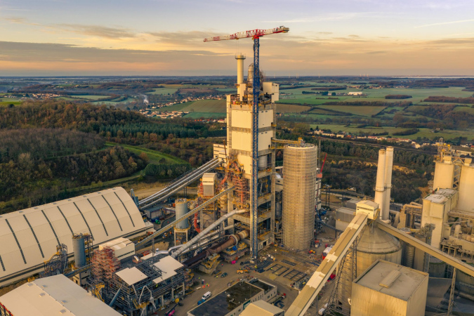 Travaux de renforcement du silo 3K1 à la cimenterie d’Airvault (79)