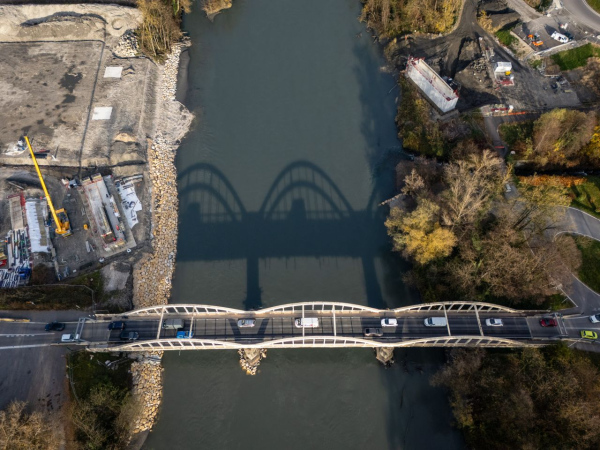 Construction d’un nouveau pont sur l’Isère entre Brignoud et Crolles (38)