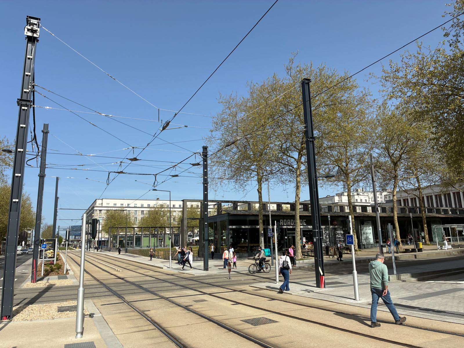 Mise en service de la ligne B du tramway à Brest (29)