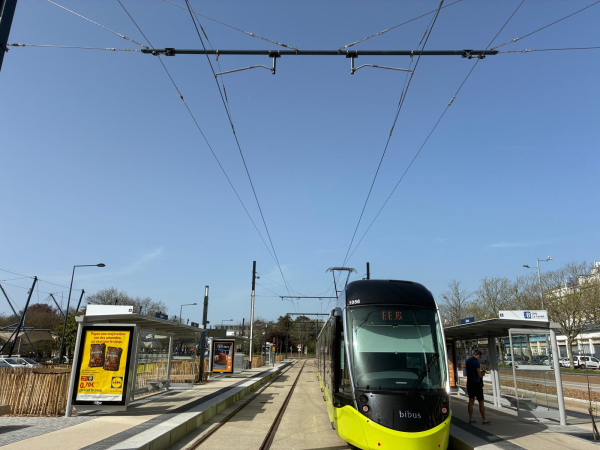 Mise en service de la ligne B du tramway à Brest (29)