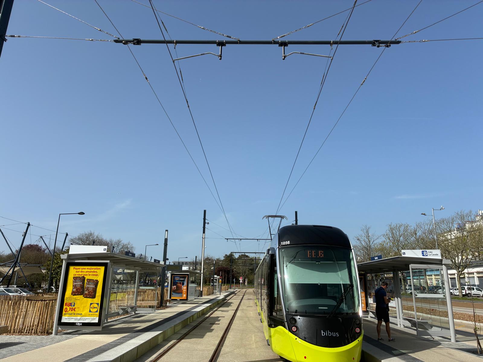 Mise en service de la ligne B du tramway à Brest (29)
