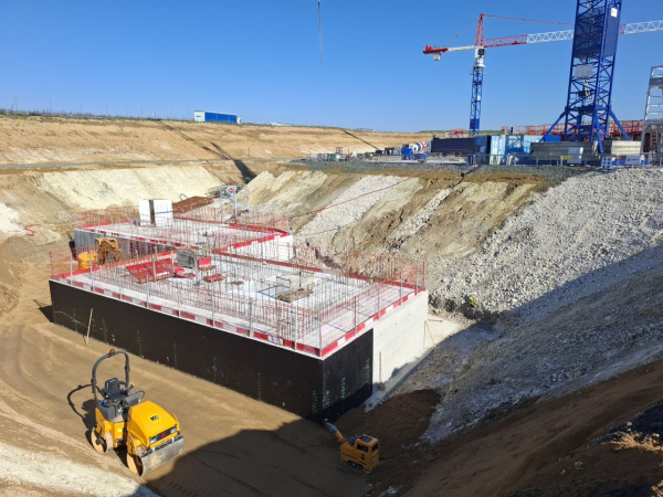 Réalisation du viaduc de l’A2 sur le futur Canal Seine‑Nord Europe à Ytres