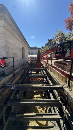 Travaux de réaménagement de la station Cité Universitaire du RER B à Paris