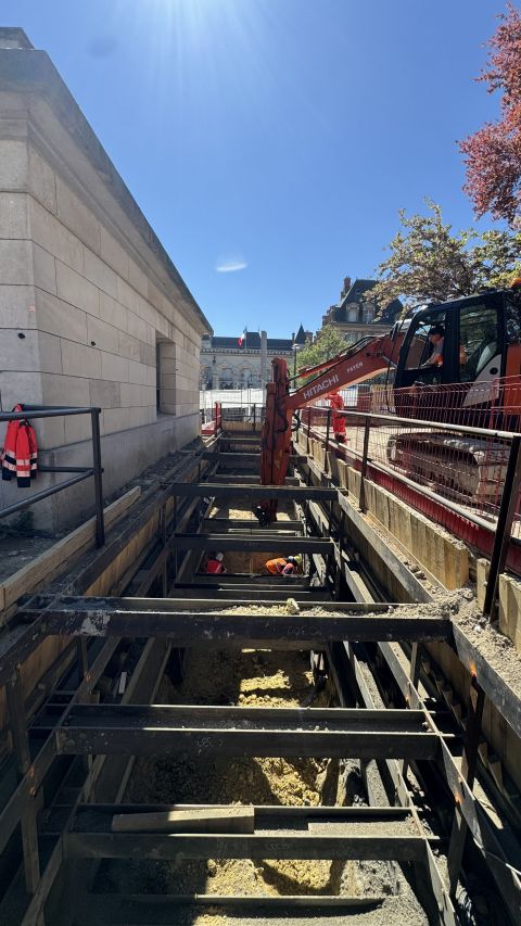 Travaux de réaménagement de la station Cité Universitaire du RER B à Paris