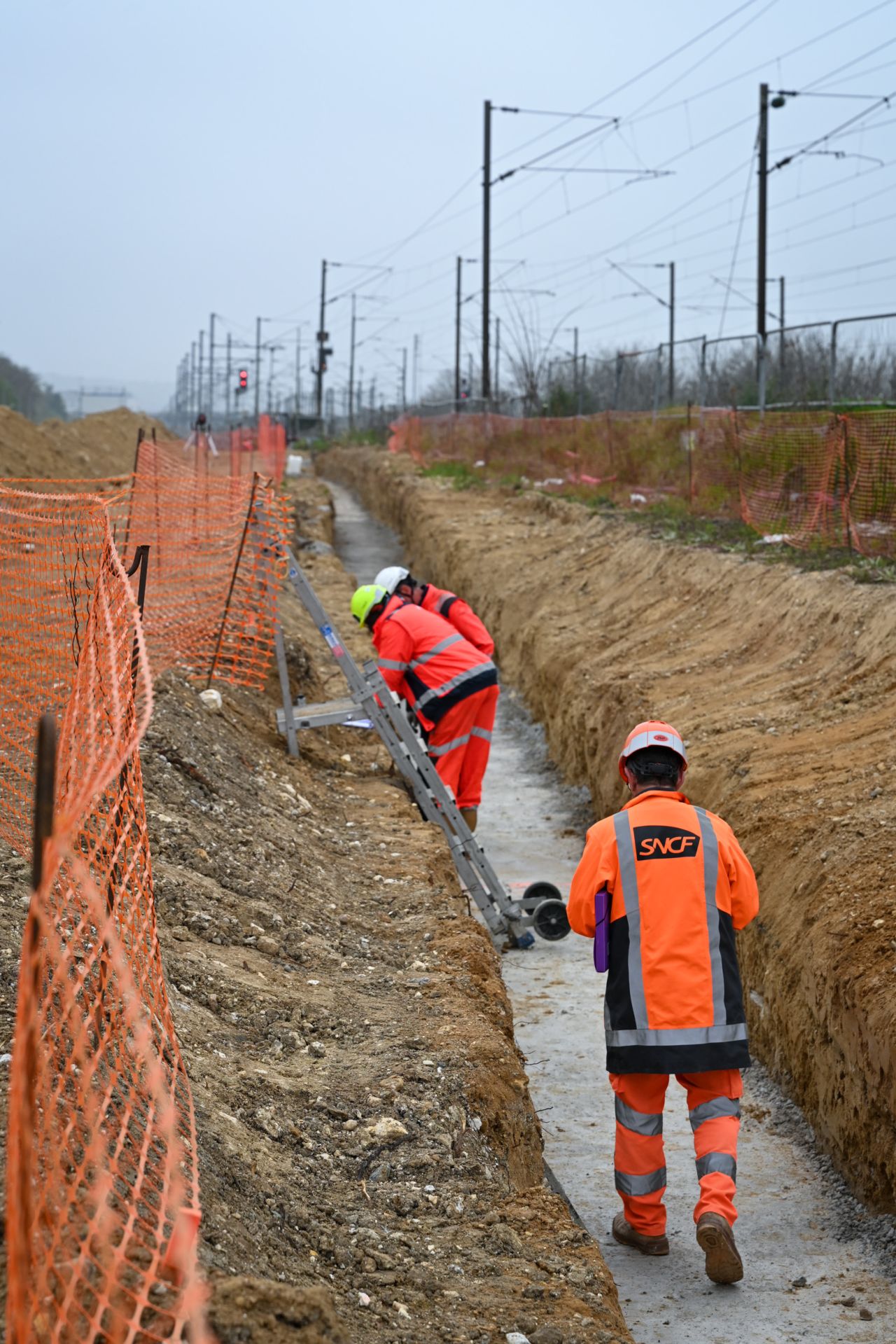 Construction du Mur Bolland du tramway T13 à Poissy 5