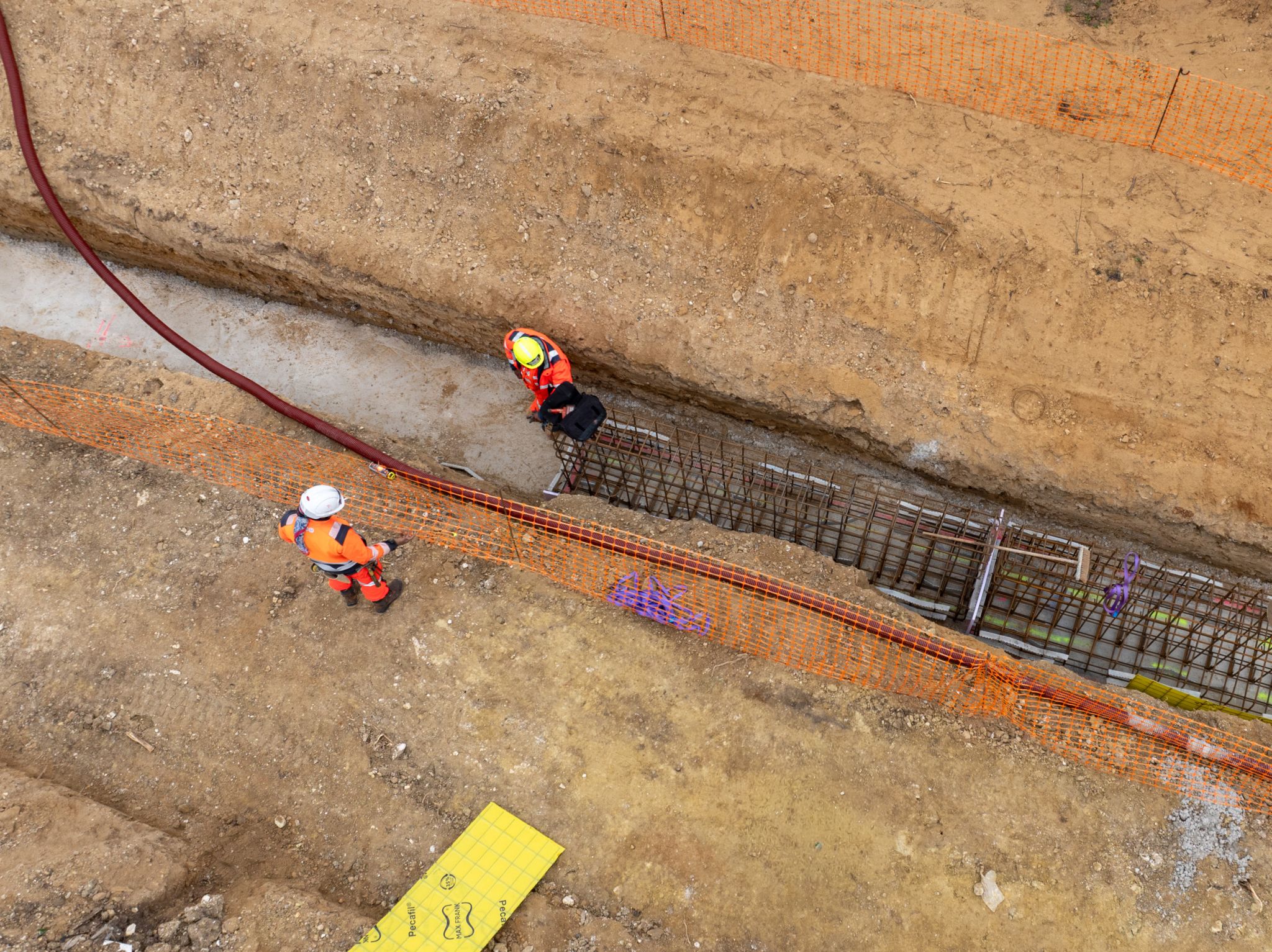 Construction du Mur Bolland du tramway T13 à Poissy 5