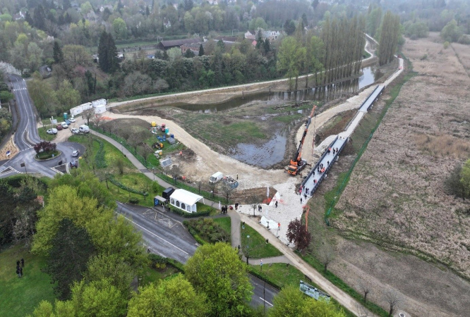 Restauration du bassin de Coupières à Gif‑sur‑Yvette