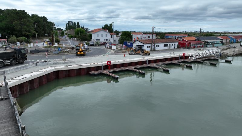 Réhabilitation du quai Raoul Coulon à Saint-Trojan-les-Bains