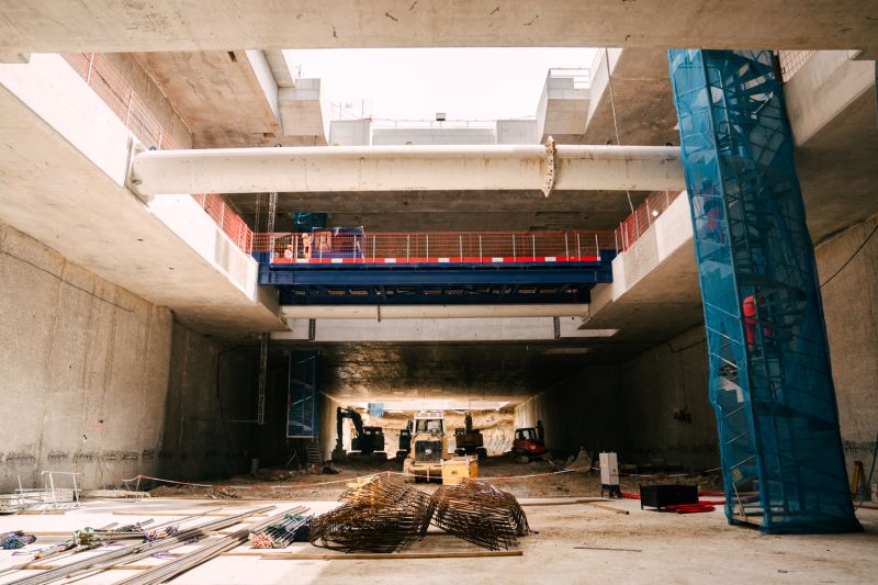 Avancement sur le chantier de la Ligne 15 Ouest sur les gares de Saint-Cloud et Rueil-Suresnes Mont-Valérien